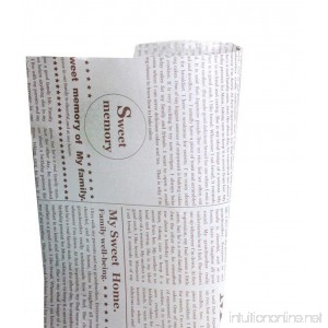 Novelty Newspaper Baking Papers Candy Cookies Packaged Papers 50 Pcs - B00NFHDTB2
